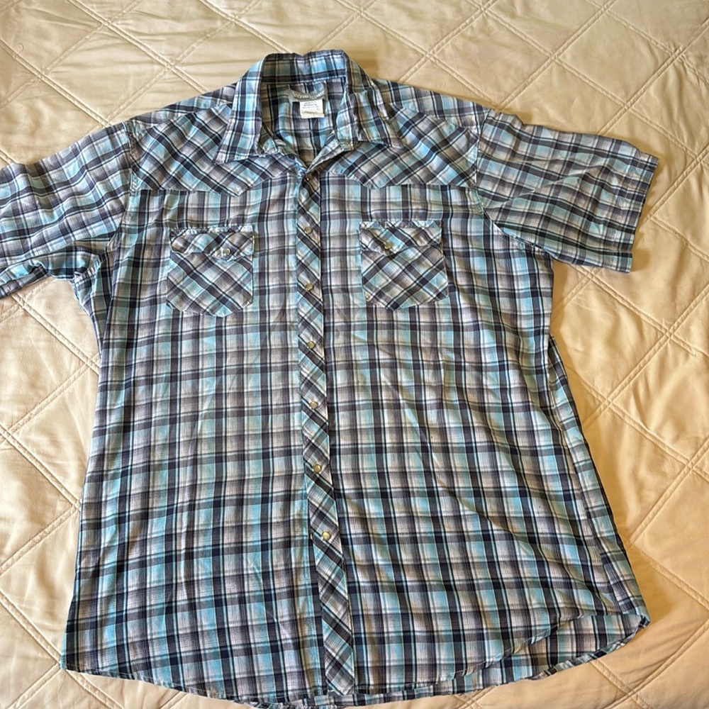 Wrangler pearl snap short sleeve XLT